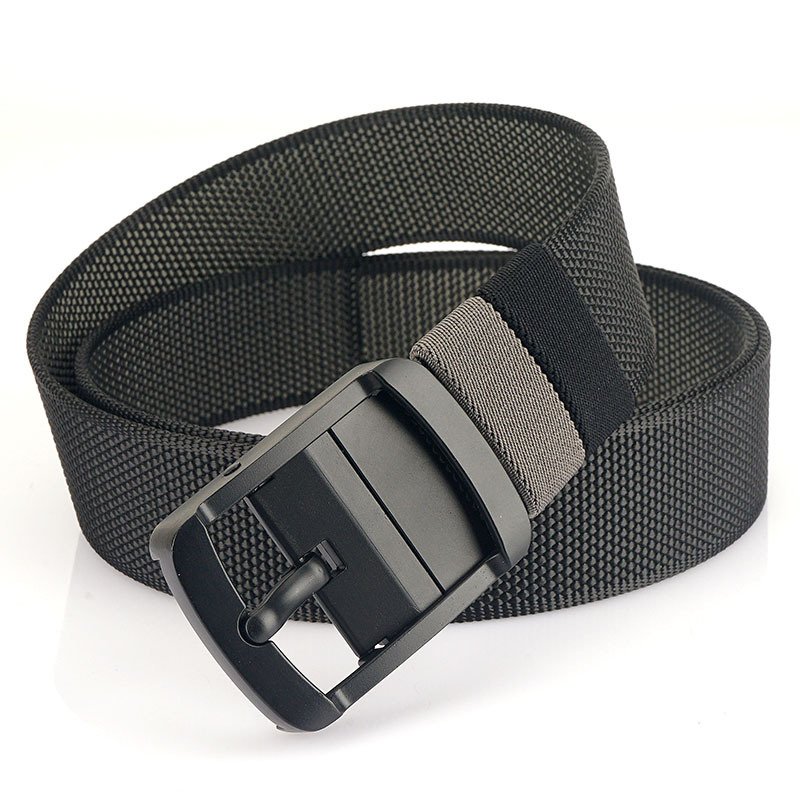 Two colors Reversible Canvas Fabric belt Metal Buckle Outdoor Tactical Combat Belt Hunting Hiking Sports Blet