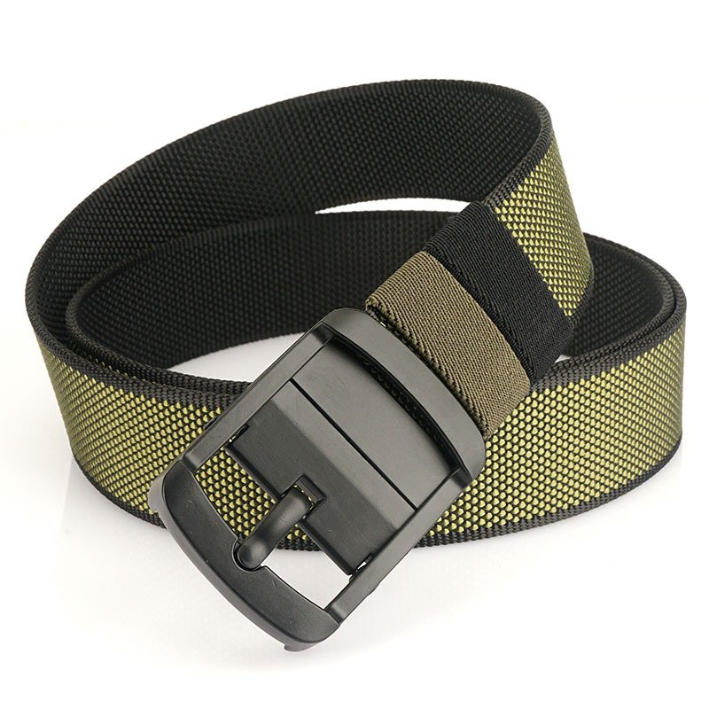 Two colors Reversible Canvas Fabric belt Metal Buckle Outdoor Tactical Combat Belt Hunting Hiking Sports Blet