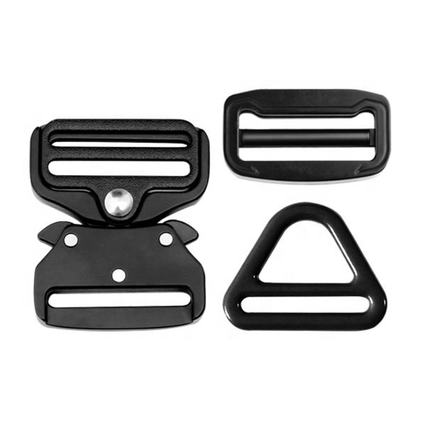 E2362-38mm high level zinc alloy adjustable adjuster custom metal slider Tri-angle buckle for human or dog collar webbing