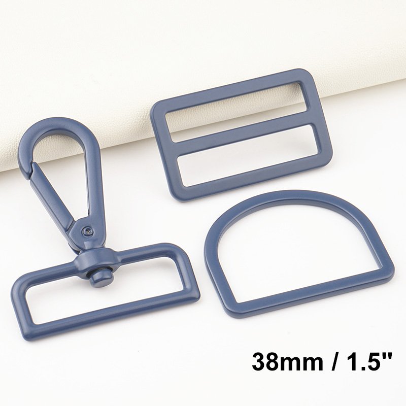 Bag Making Hardware D Ring Slider Buckle Custom Luxury Bag Accessories Manufacturers 25mm 38mm Swivel Snap Hook for Handbag
