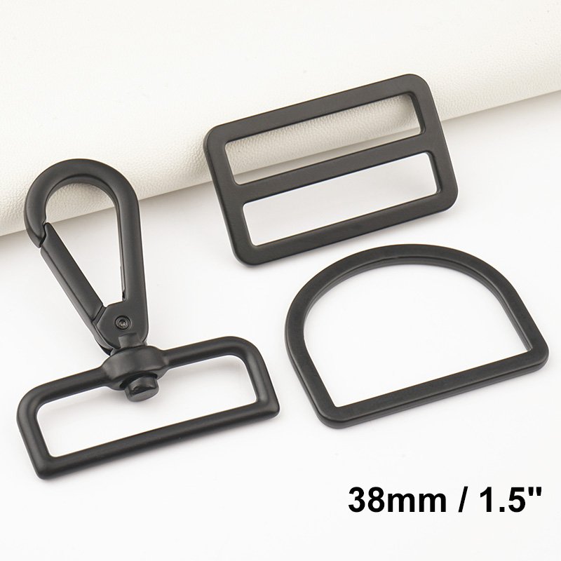Bag Making Hardware D Ring Slider Buckle Custom Luxury Bag Accessories Manufacturers 25mm 38mm Swivel Snap Hook for Handbag