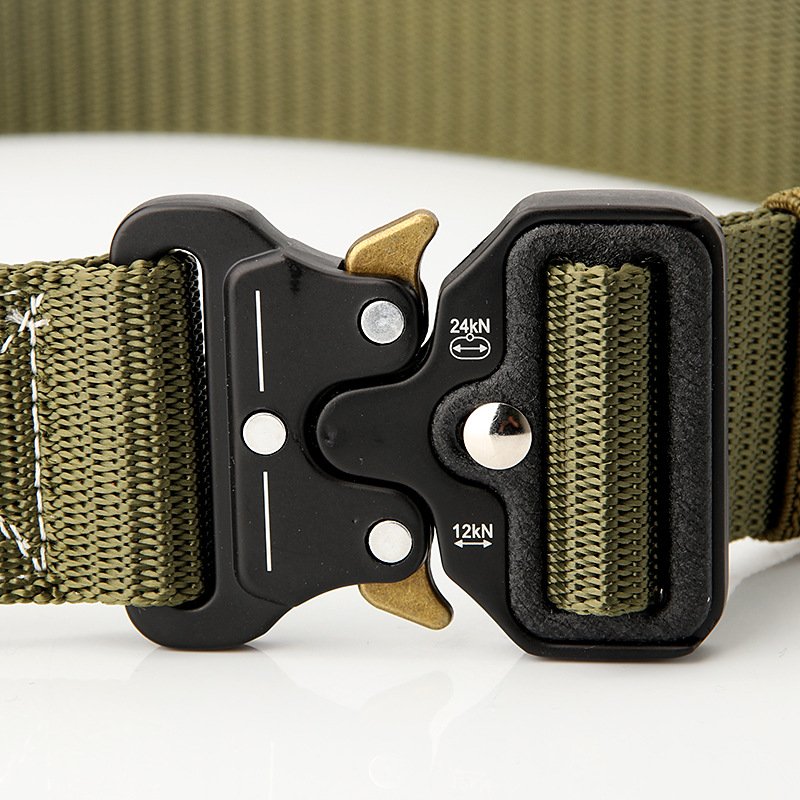ZY108 Wholesale Alloy Buckle Outdoor Tactical Waist Belt Sports Nylon Waistband Men Canvas Belts