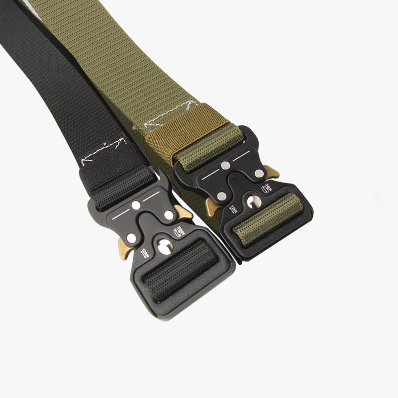 ZY108 Wholesale Alloy Buckle Outdoor Tactical Waist Belt Sports Nylon Waistband Men Canvas Belts