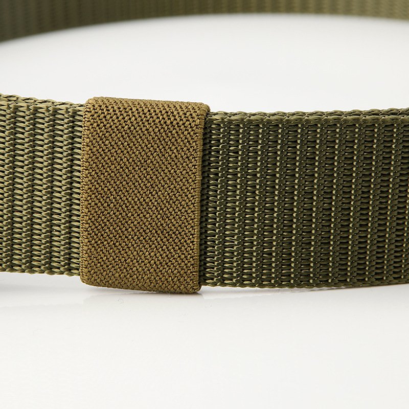 ZY108 Wholesale Alloy Buckle Outdoor Tactical Waist Belt Sports Nylon Waistband Men Canvas Belts