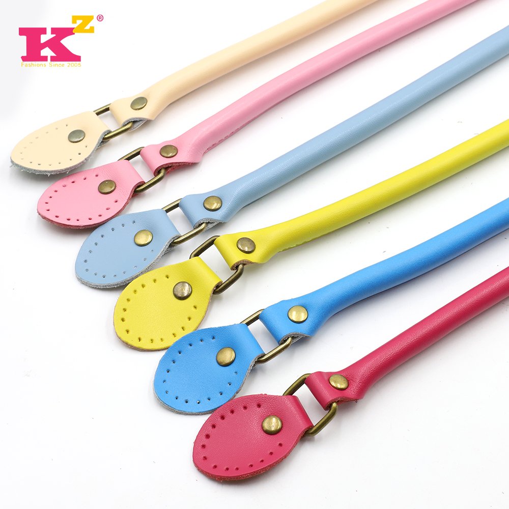 40/50/60 cm Long Bag Handle Handmade Bag Accessories with Strap Buckle Genuine Leather Bag Strap