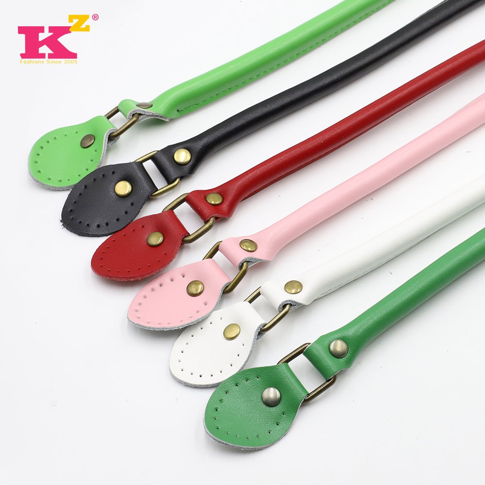 40/50/60 cm Long Bag Handle Handmade Bag Accessories with Strap Buckle Genuine Leather Bag Strap