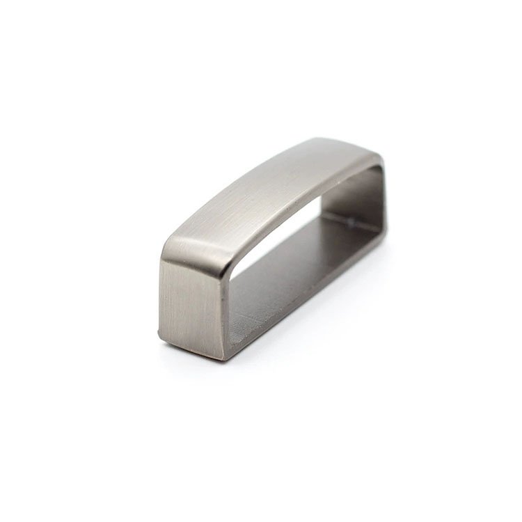 Custom zinc alloy belt keeper D shape Belt Strap Loop Ring Buckle for leather craft Bag strap 35mm 40mm