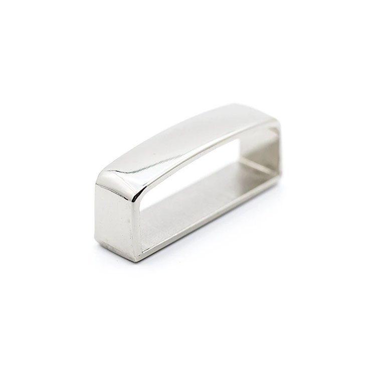 Custom zinc alloy belt keeper D shape Belt Strap Loop Ring Buckle for leather craft Bag strap 35mm 40mm