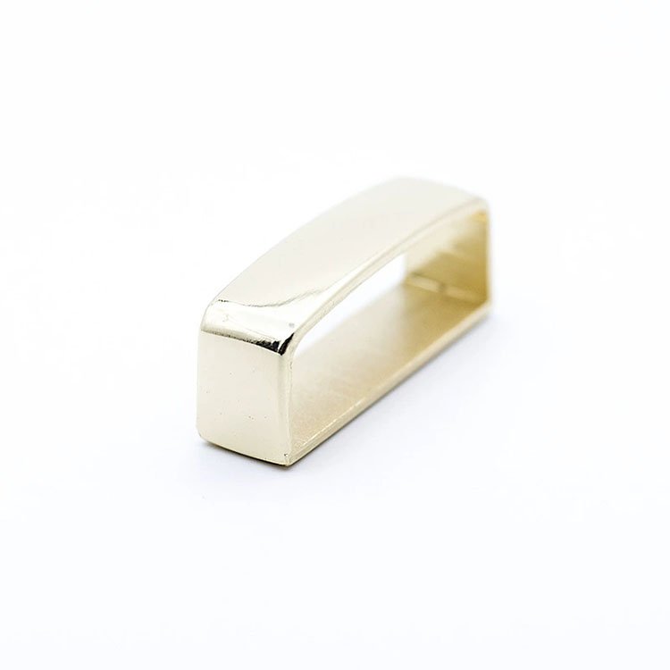 Custom zinc alloy belt keeper D shape Belt Strap Loop Ring Buckle for leather craft Bag strap 35mm 40mm