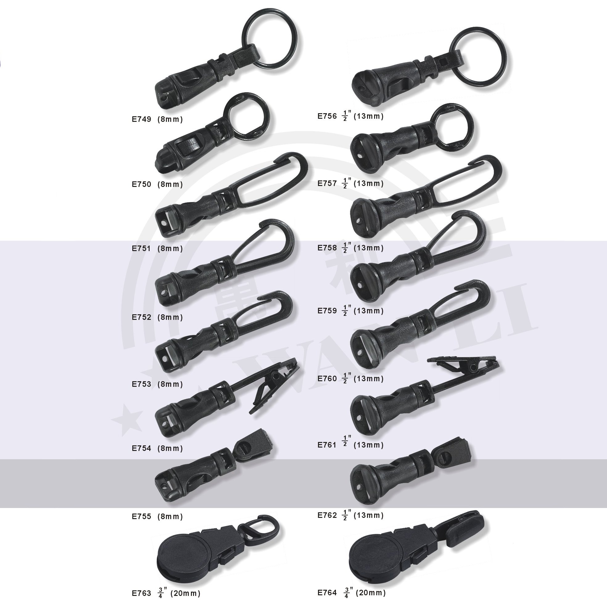 Factory Direct Supply Plastic Buckle Clip Lanyard Accessories