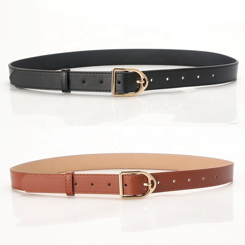 Ladies Alloy Buckle Belt Fashion Trend Versatile Jeans Decorative Belt Simple Versatile Casual Belts