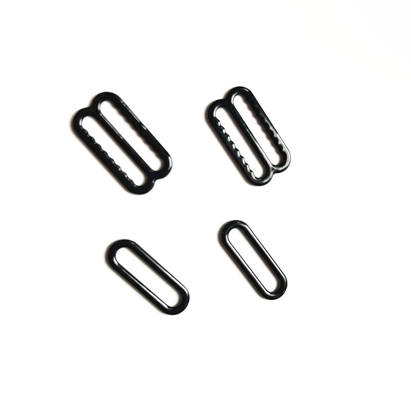 Dongguan Cager 20mm Black Metal Tri-glide Buckle nylon coated metal slider