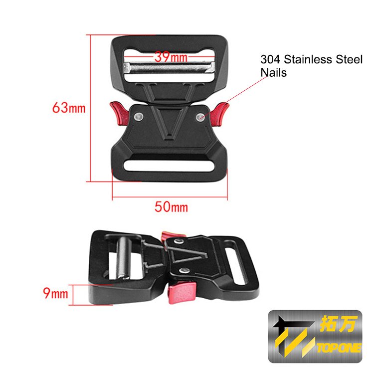 OEM Logo Webbing Belt Metal Alloy Tactical Quick Release Buckle