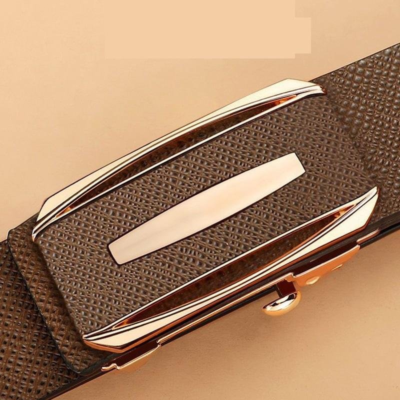 New Belt Factory Custom Selling Men's Business Automatic Buckle Manufacture Belt High Quality Pu Leather Belt Men
