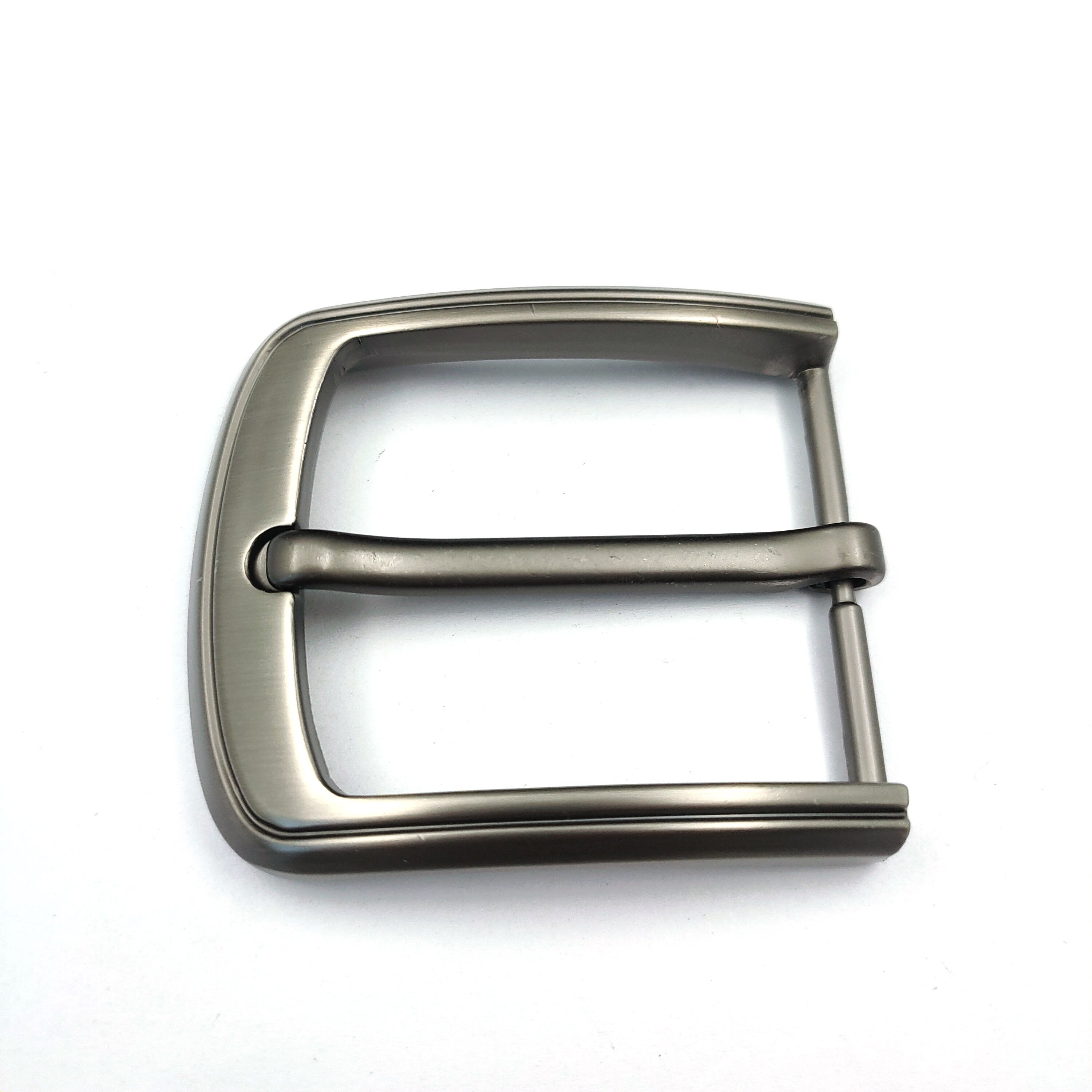 40mm belt buckle zinc alloy laser gunmetal pin buckle single pin buckle for men