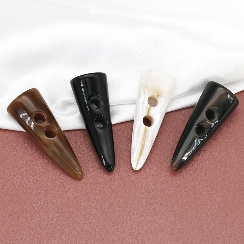 High Quality cow horn button textile accessories Fancy plastic buckle for coat
