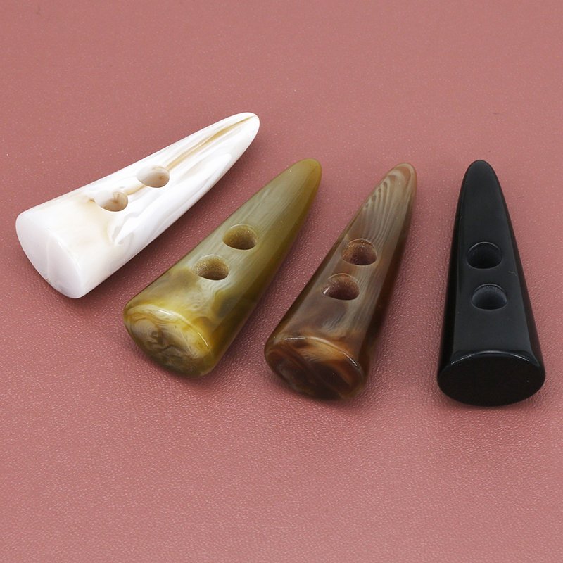 High Quality cow horn button textile accessories Fancy plastic buckle for coat