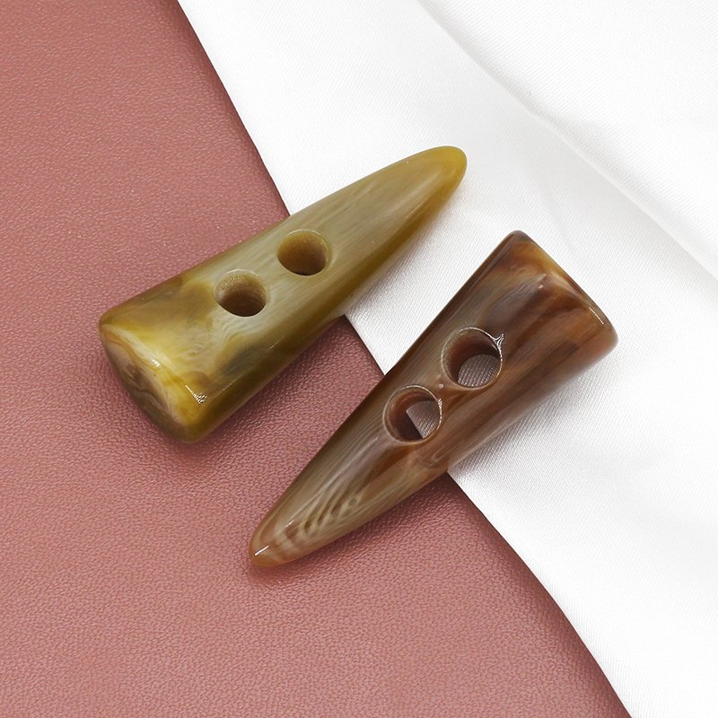 High Quality cow horn button textile accessories Fancy plastic buckle for coat