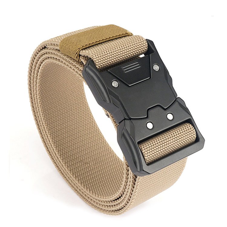 Quick Release Tactical Belt 1.5" Nylon Web Hiking Belt with one button quick release buckle Utility Web Nylon Novelty Work Belt