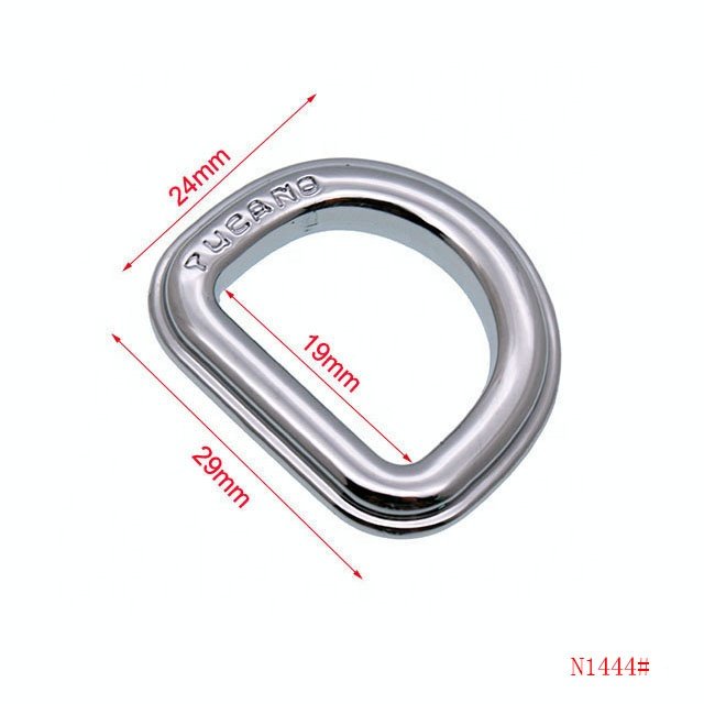 Custom zinc alloy 15mm/20mm metal ring D buckle top quality handbag hardware accessories metal D ring