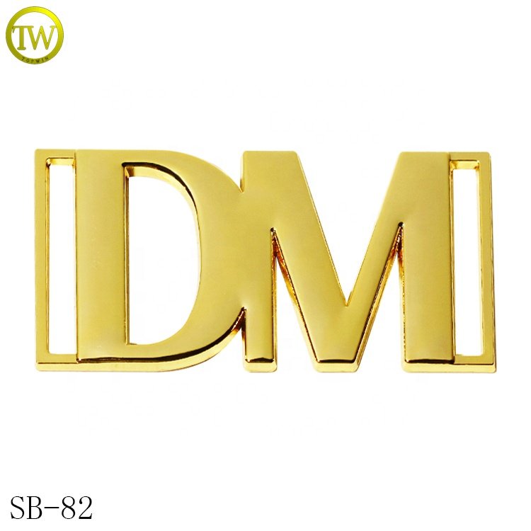 Fashion garment decorative release buckle zinc alloy shoe accessory adjustable logo buckles for swimwear