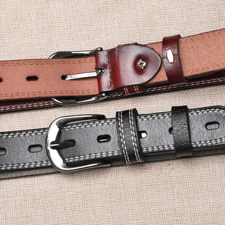 Hot Selling Women's Waist Belt Alloy Pin Buckle Casual Genuine Leather Belts Wholesale