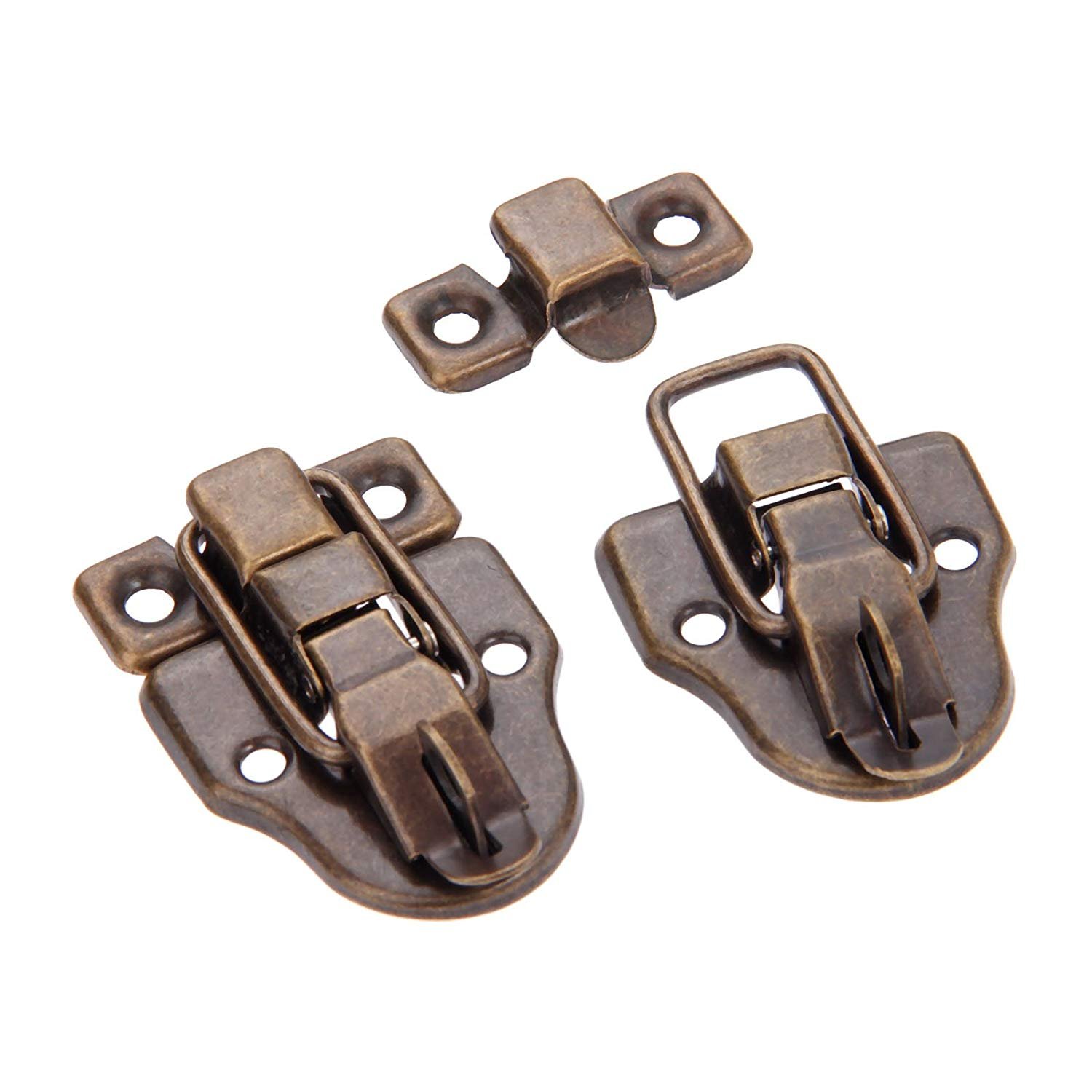 Class A Quality Brown Metal Buckle Wooden Box Hook Lock
