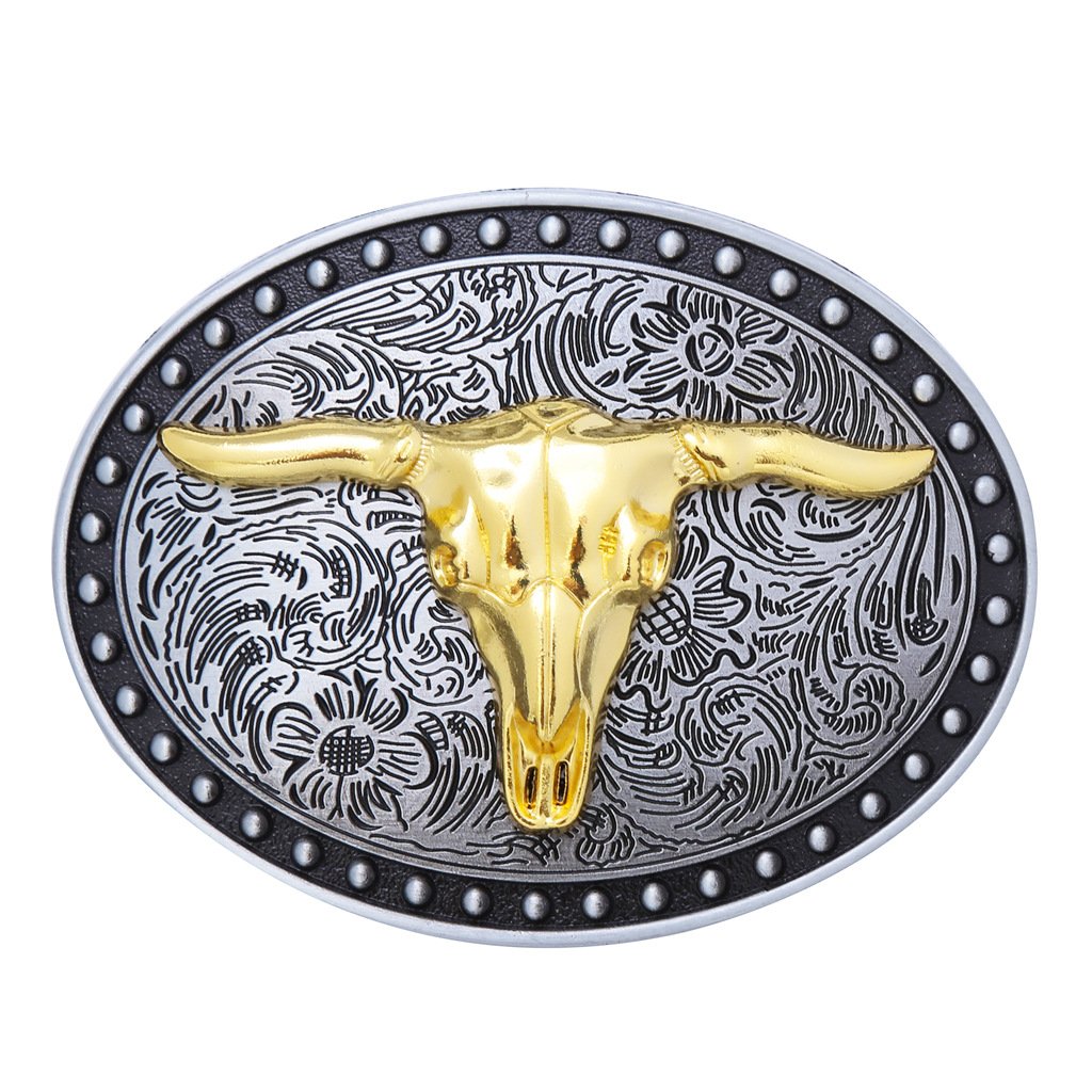 Manufacturers wholesale customized cowboy belt buckle big gold horse belt buckle
