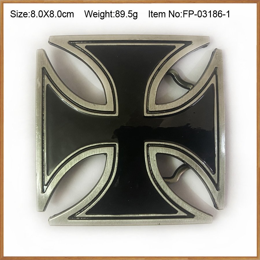 Classic Leisure and Fashionable Western Cowboy Belt Buckle Zinc Alloy Cross Belt Buckle for Men Accessories