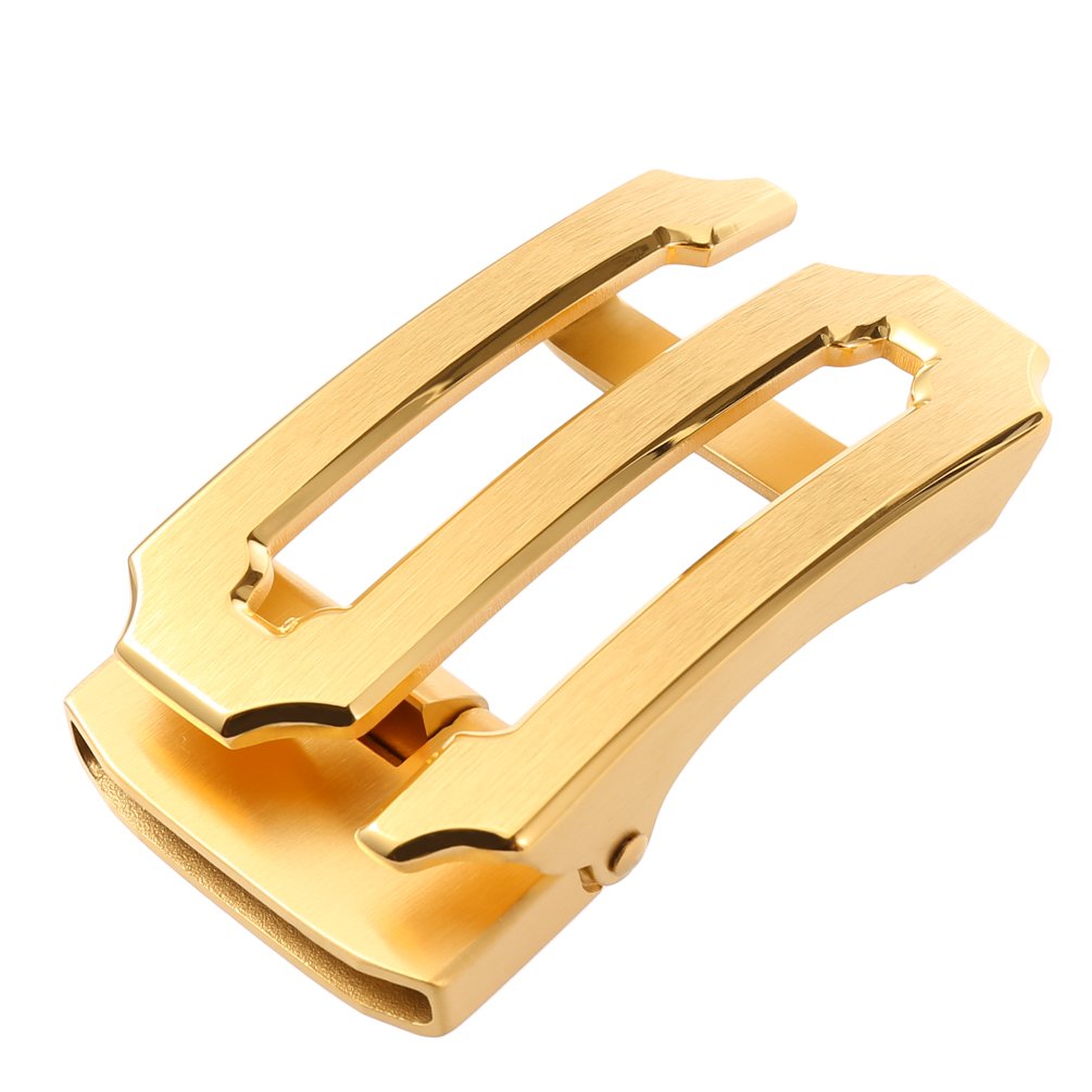 Stainless steel automatic buckle business belt buckle head men's belt head letter s automatic buckle beltLY36-61330