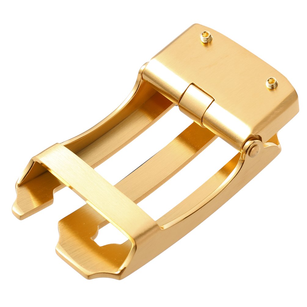 Stainless steel automatic buckle business belt buckle head men's belt head letter s automatic buckle beltLY36-61330