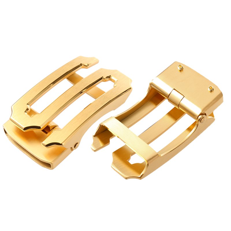 Stainless steel automatic buckle business belt buckle head men's belt head letter s automatic buckle beltLY36-61330