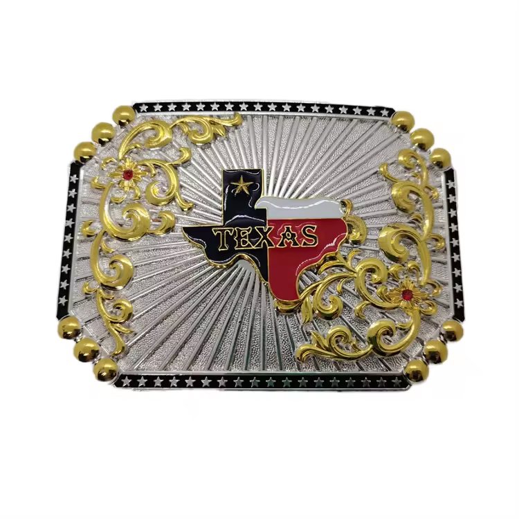 Custom Made Square Metal Silver Men Belt Buckle