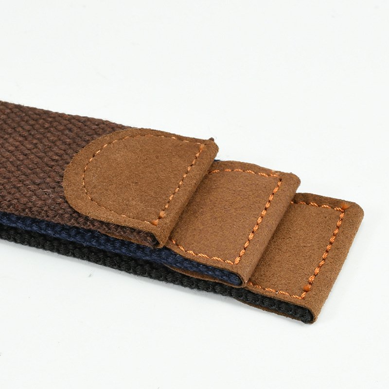 Custom Design Versatile Casual Alloy Buckle Cowboy Belts Fabric Canvas Men's Belts For Men's Jeans