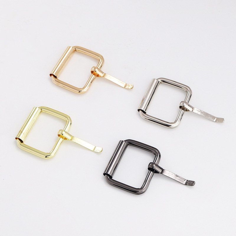 Luggage Leather Belt Shoulder Strap Hardware Pin Through Belt Buckle Metal Adjusting Buckle Day Button Accessories