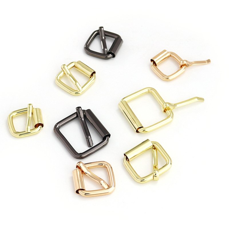Luggage Leather Belt Shoulder Strap Hardware Pin Through Belt Buckle Metal Adjusting Buckle Day Button Accessories