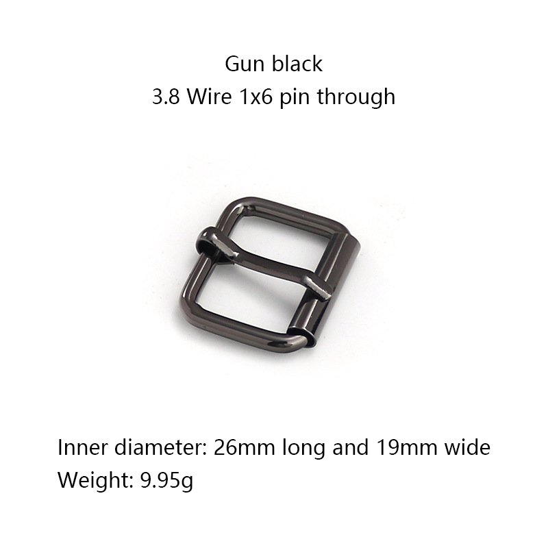 Luggage Leather Belt Shoulder Strap Hardware Pin Through Belt Buckle Metal Adjusting Buckle Day Button Accessories