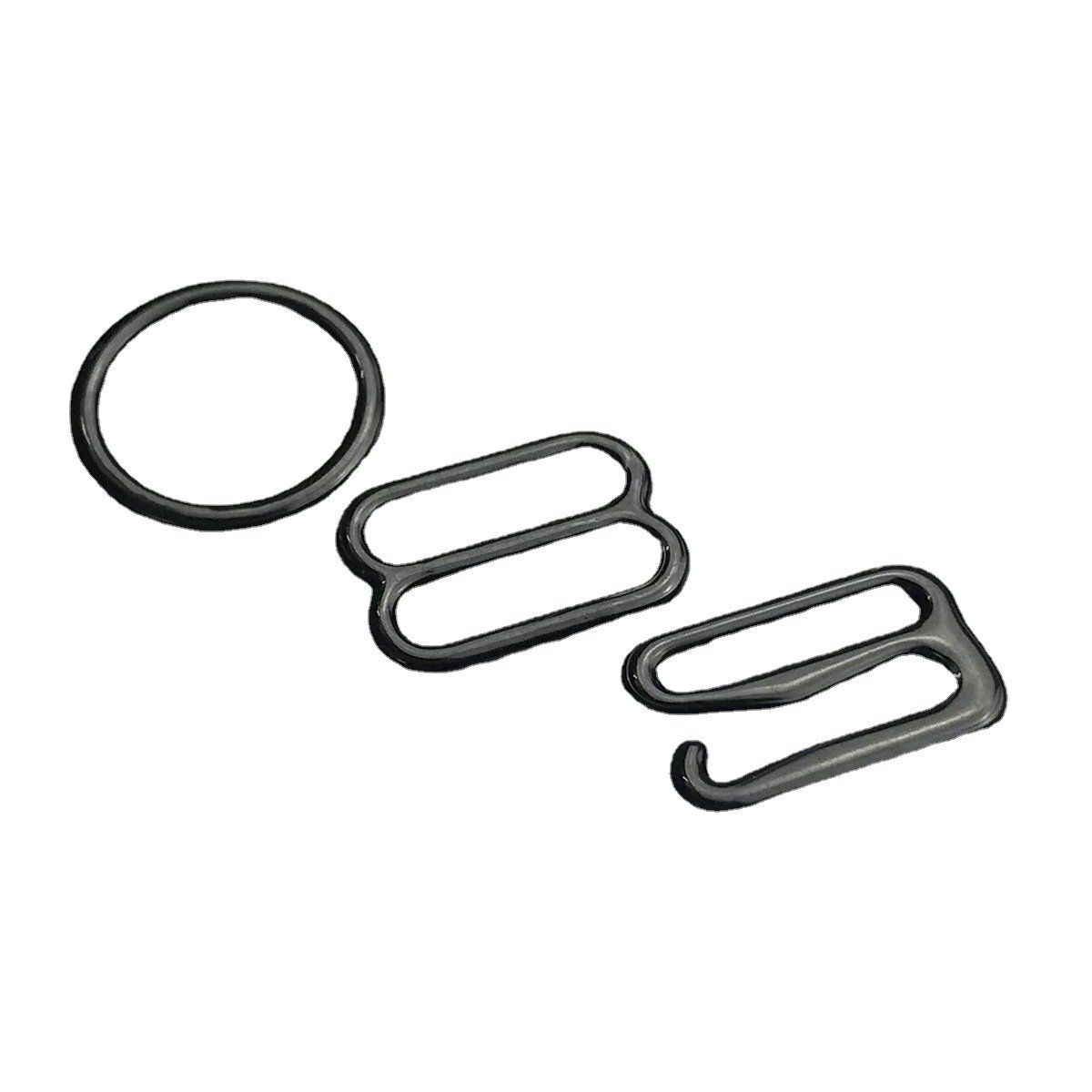 New Design plating strap rings sliders bra strap adjuster buckle swimwear clip