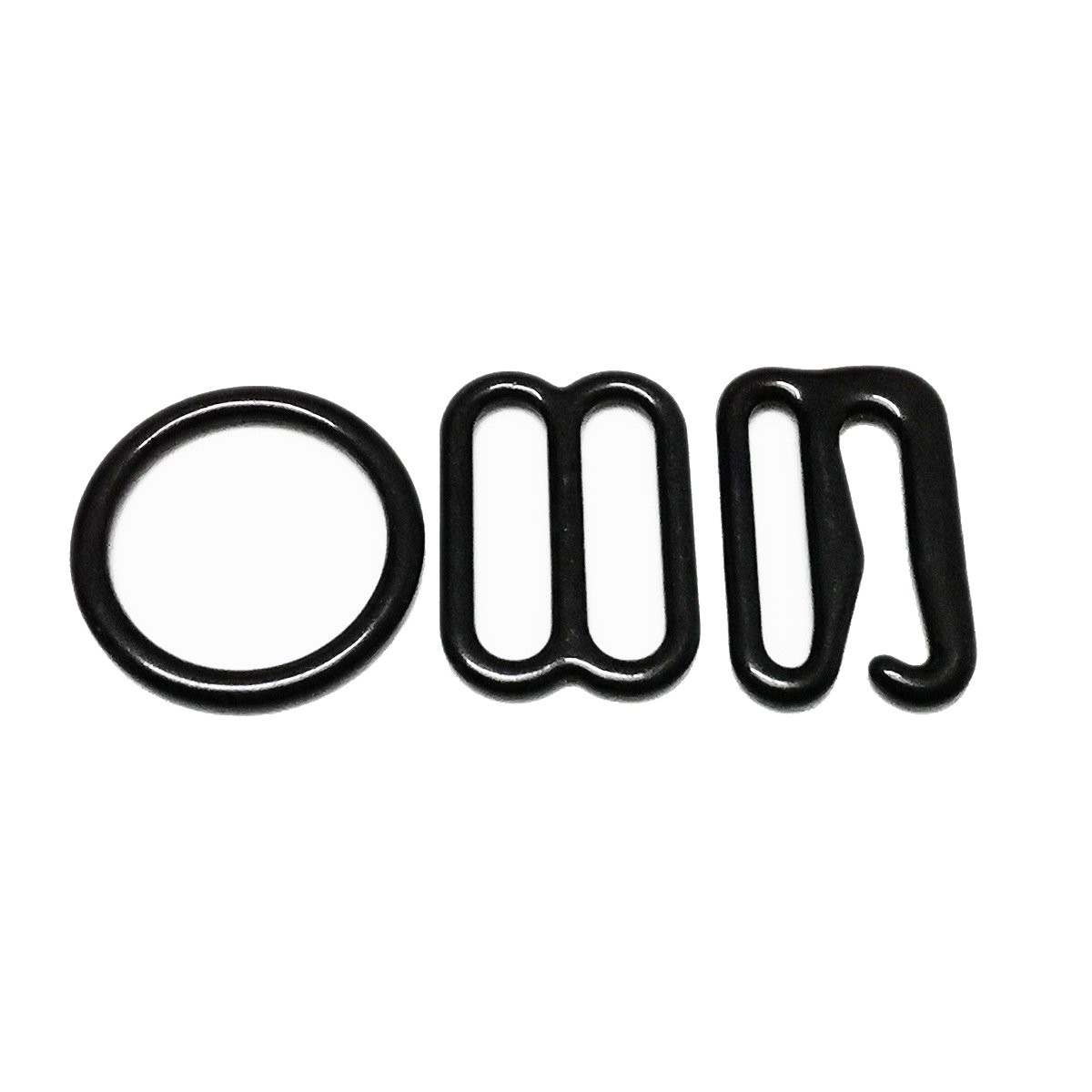 New Design plating strap rings sliders bra strap adjuster buckle swimwear clip