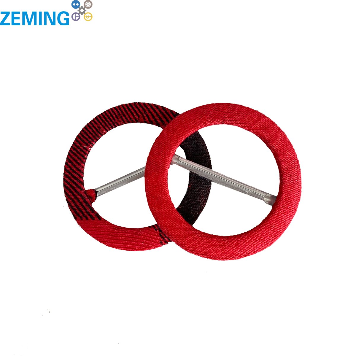 Wholesale Custom Design Black Metal round Fabric Covered Belt Buckle