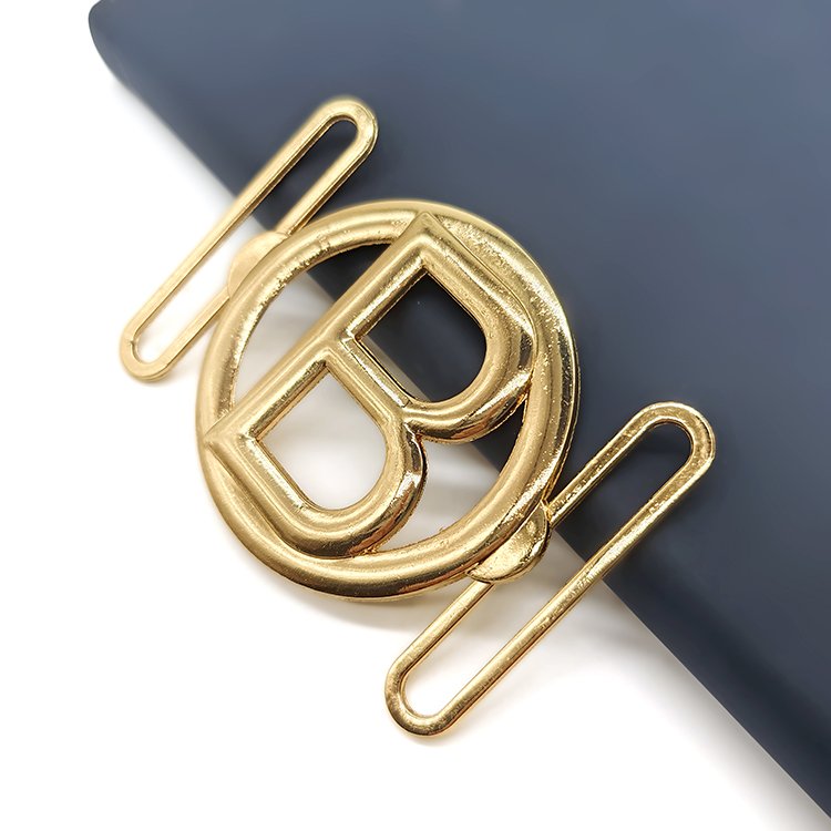 Wholesale High Quality Small Letter B Metal Shoes Buckle New Design Decorative Accessories For Shoes And Belt