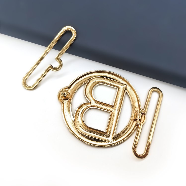 Wholesale High Quality Small Letter B Metal Shoes Buckle New Design Decorative Accessories For Shoes And Belt