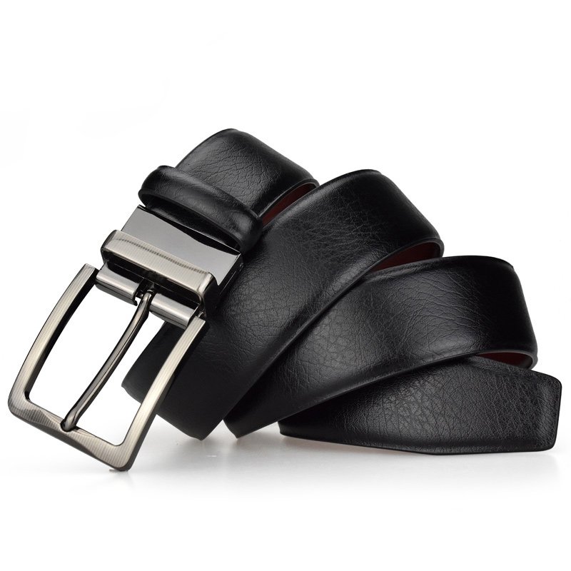 Wholesale Customized Personalized Men's Belt Pin Buckle High Quality PU Leather Belts For Men