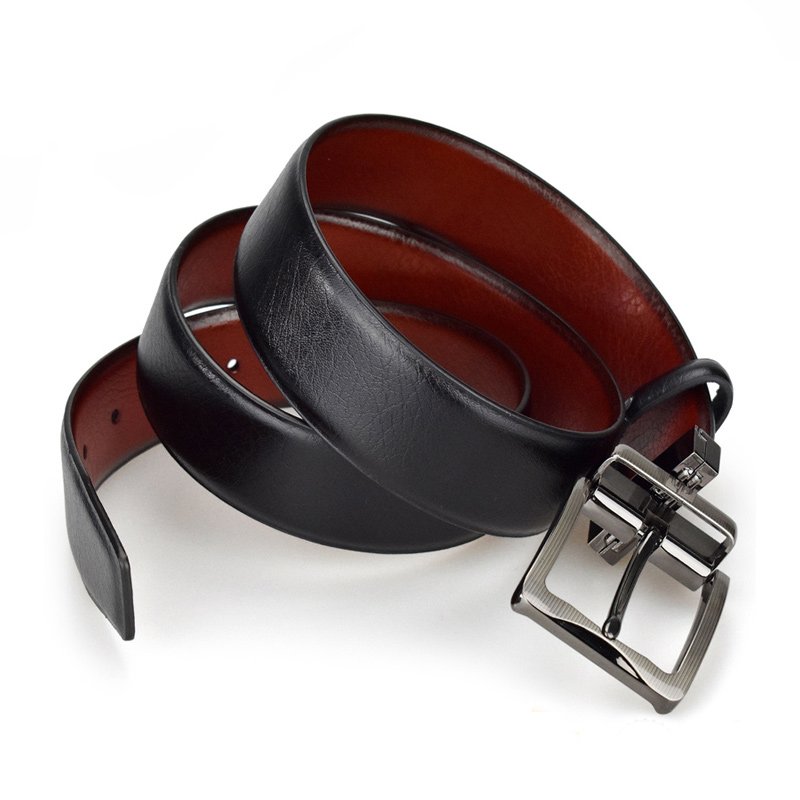 Wholesale Customized Personalized Men's Belt Pin Buckle High Quality PU Leather Belts For Men