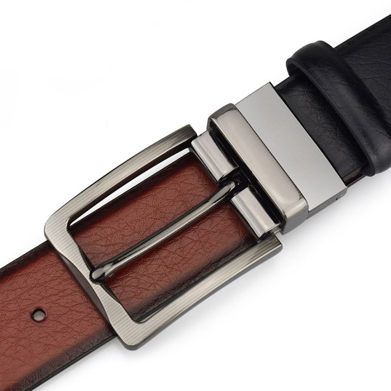 Wholesale Customized Personalized Men's Belt Pin Buckle High Quality PU Leather Belts For Men