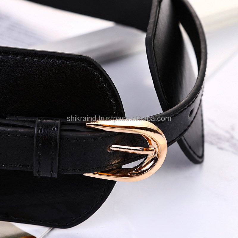 Luxury Ladies Wide Belt Elastic Vintage Buckle Leather Wide Fashion Wild Pin Buckle Women Belt Waist Seal Belt
