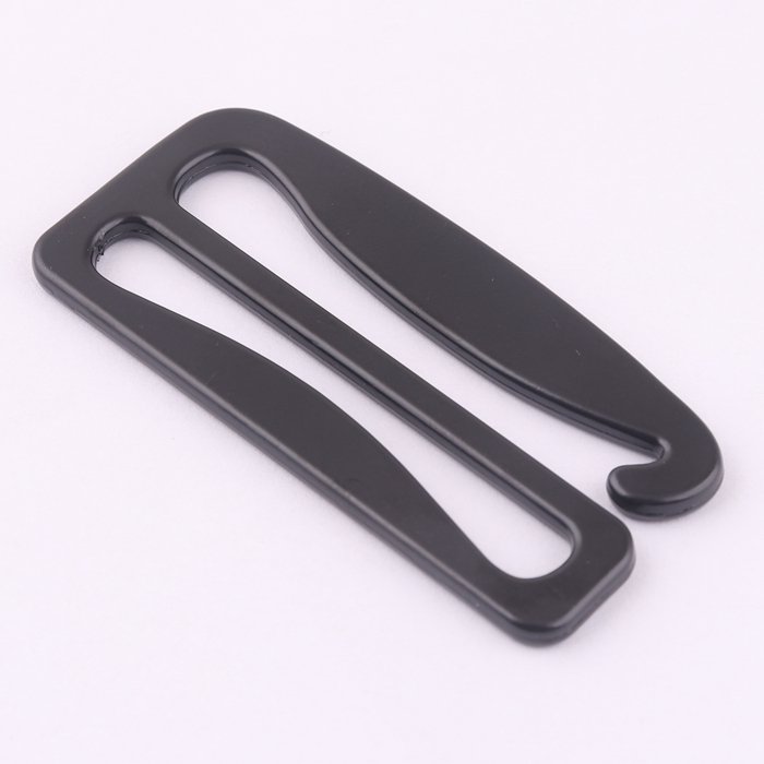 high quality matt black 2 inch metal backpack G hook buckle zinc alloy adjustable webbing strap buckle