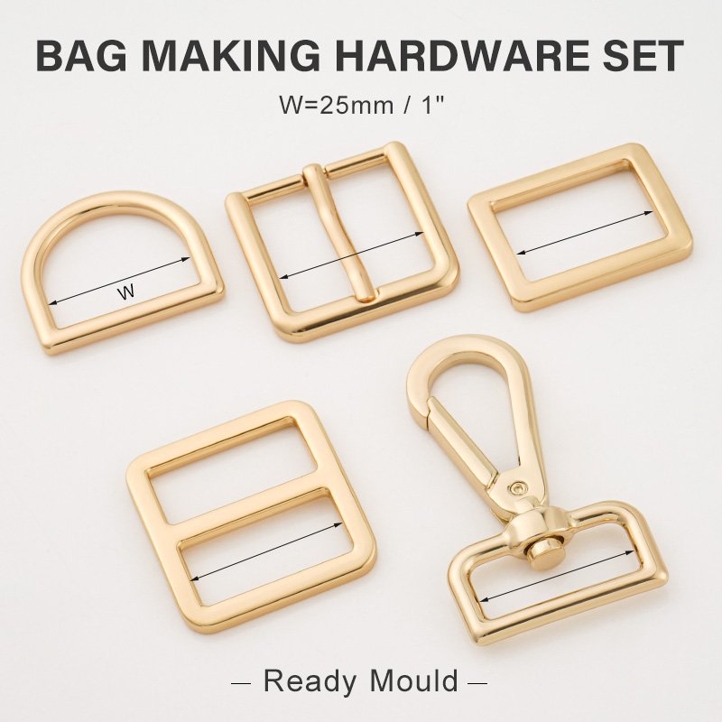 3/4" 1" 1.5" Swivel Snap Hooks D Ring Tri Glide Slide Buckle 20 25 38mm Bag Hardware Supplies for Handbag Strap DIY Accessories