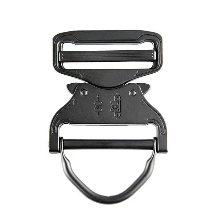 Durable 50mm Zinc Alloy Metal Buckle with D Ring Zinc Alloy Tactical Quick Release Metal belt Buckle For outdoor use