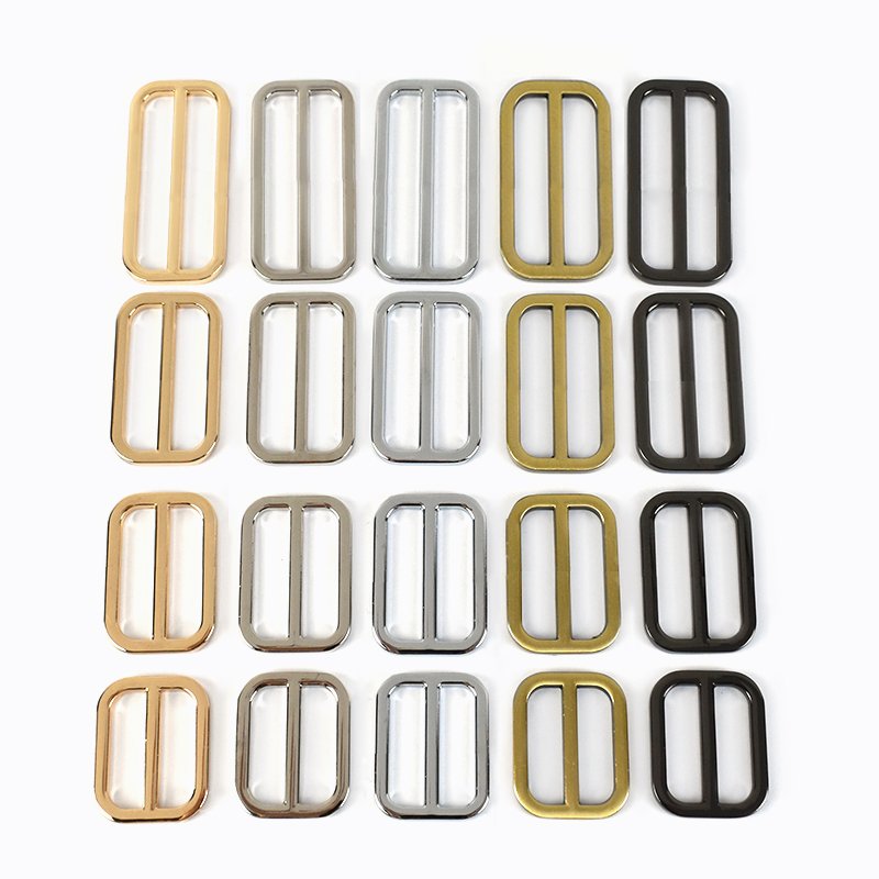 Meetee BF675 20-50mm Garment Webbing Hook Handbag Accessories Belt Buckle Alloy Bag Strap Buckles Tri-glide Slider Adjust Clasp